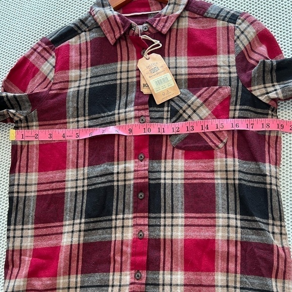NWT Fat Face OLIVIA CHECK SHIRT DARK RED Flannel - Picture 7 of 14
